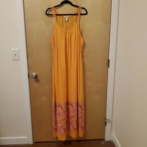 Cacique maxi orange dress